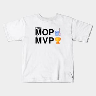 The Office From MOP to MVP Black Kids T-Shirt